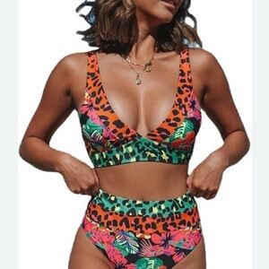 Maaji Women's Standard Pura Wild Rocket Bikini Long Line bikini set